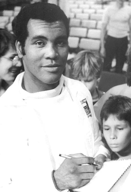 Φωτογραφικό πορτρέτο του Teófilo Stevenson το 1985.