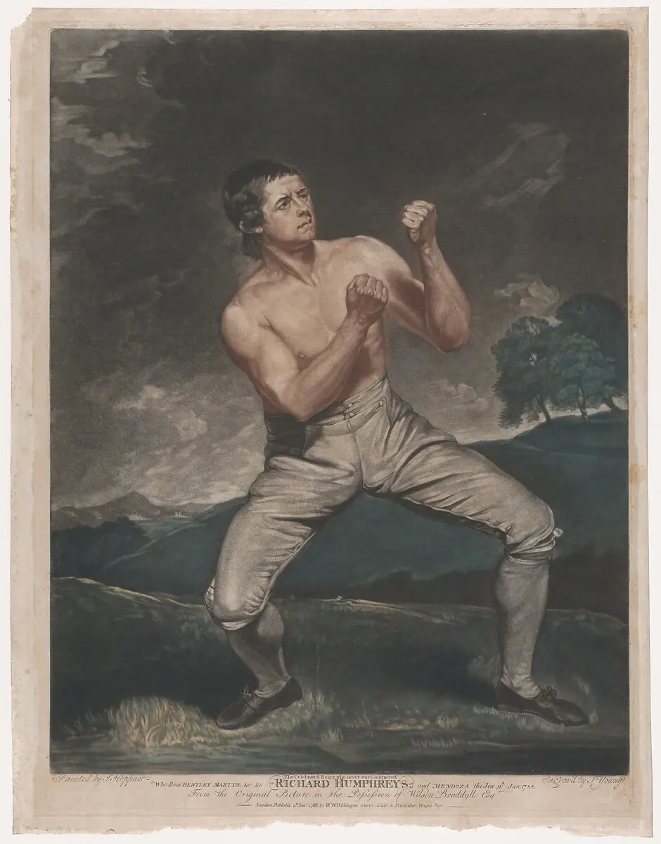 Πορτρέτο του πυγμάχου Richard Humphreys από τον John Young μετά τον John Hoppner.