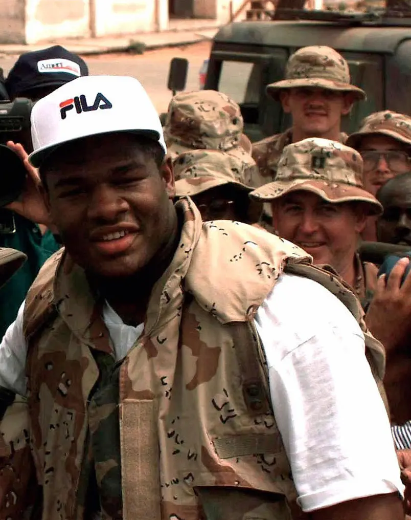 Ο Riddick Bowe σε φωτογραφία του Φεβρουαρίου 1993.