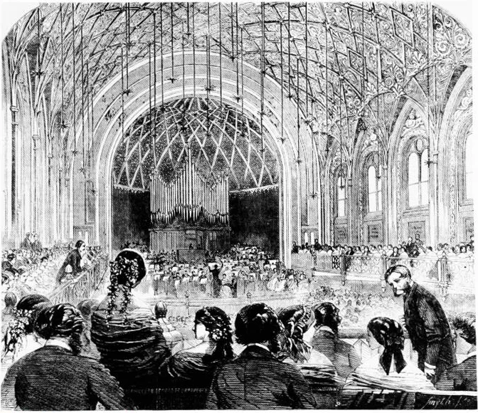 Ιστορική άποψη του St James’s Hall στο Λονδίνο.