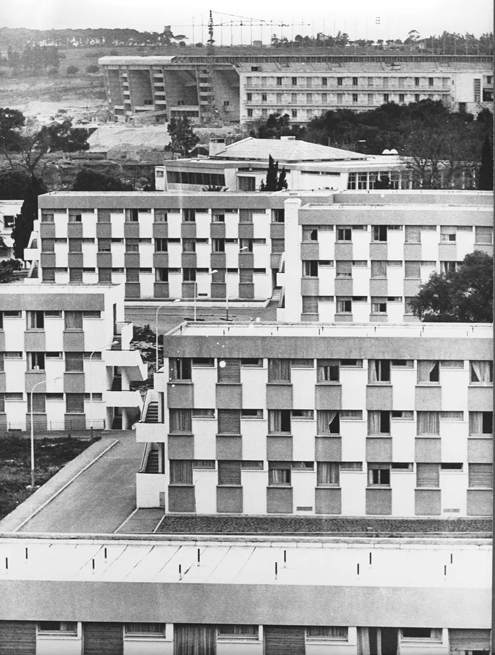 Το Stade El Menzah στην Τύνιδα το 1967.