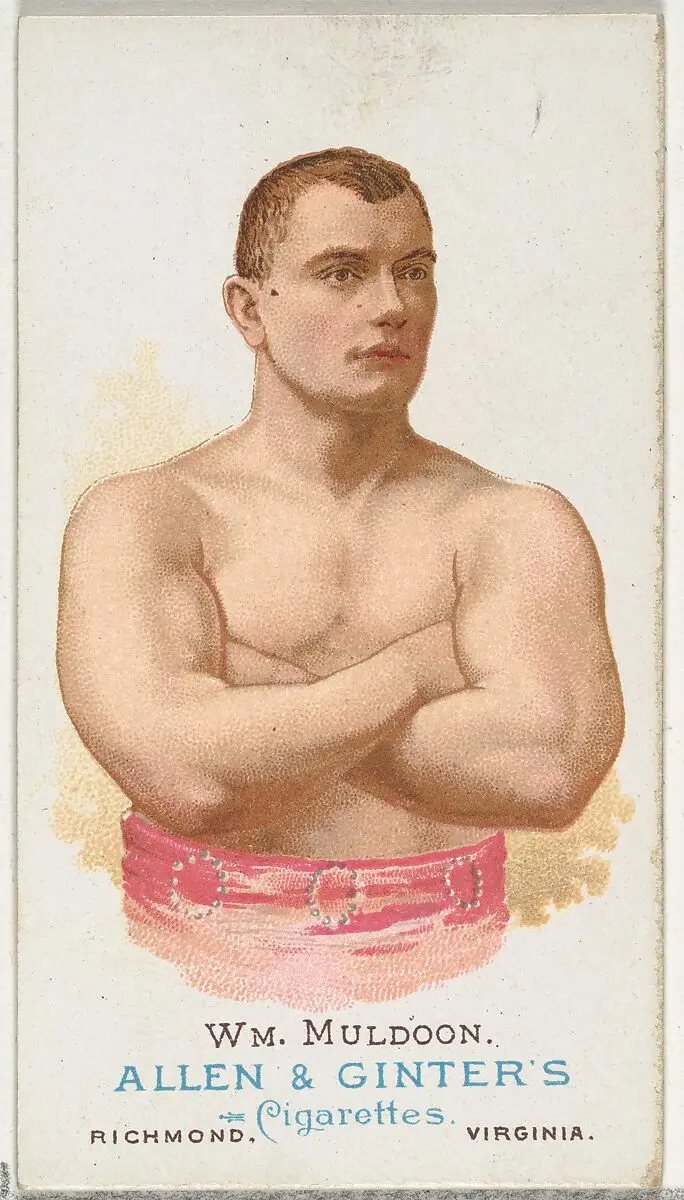 Ο William Muldoon σε συλλεκτική κάρτα των Allen & Ginter του 1887.